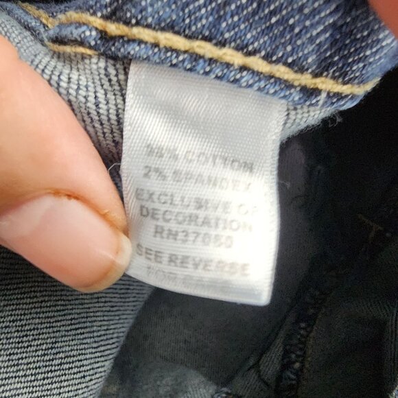 Cato Shorts Womens 18 Blue Stretch Mid Rise Denim Jean *GUC* - Picture 11 of 13